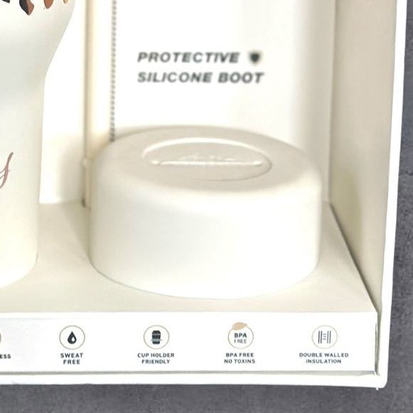 *Customizable* Hydrapeak Voyager 40oz Tumbler Ivory Leopard Boxed Set *ARTISAN* - Picture 6 of 7